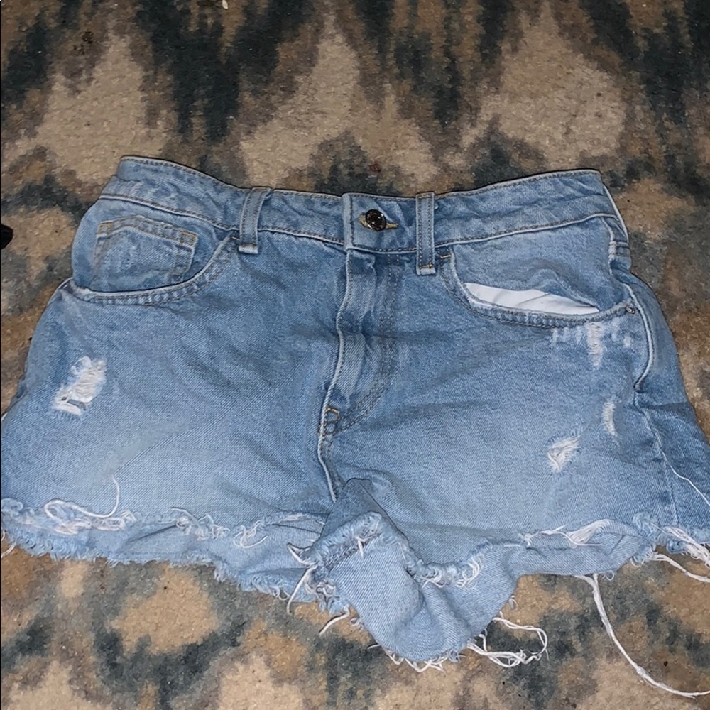 denim forever21 shorts